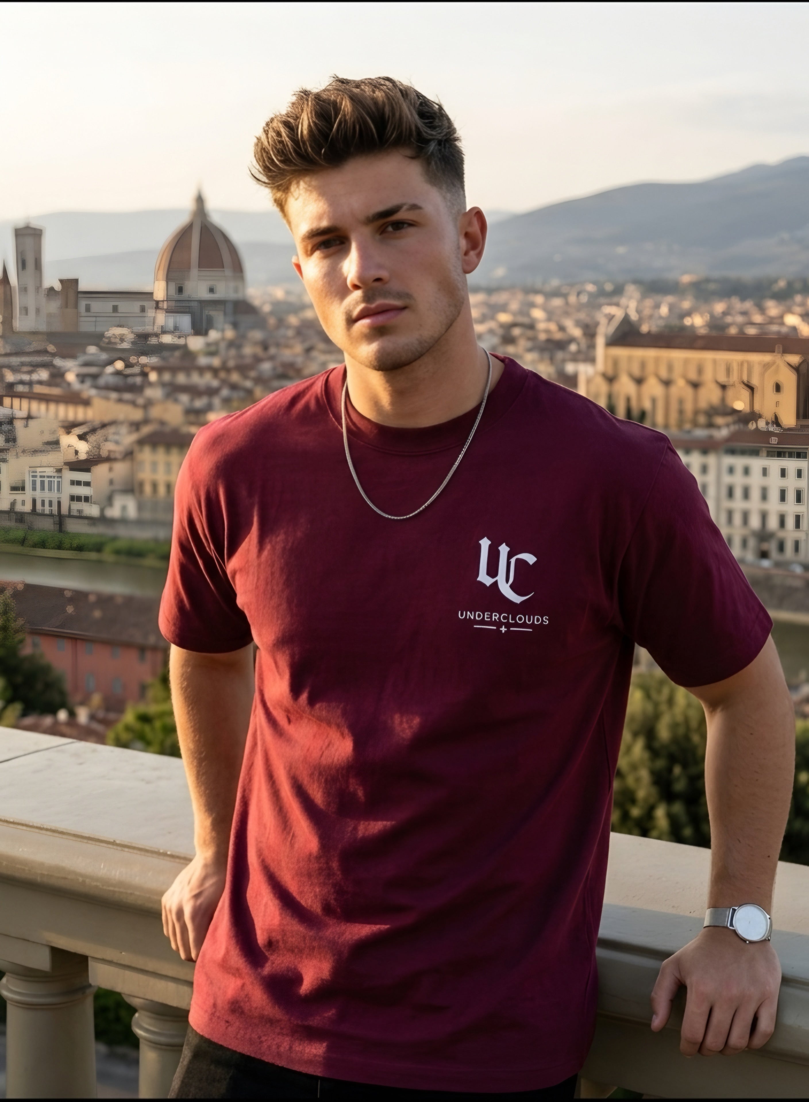 Underclouds Vintage Wine Tee