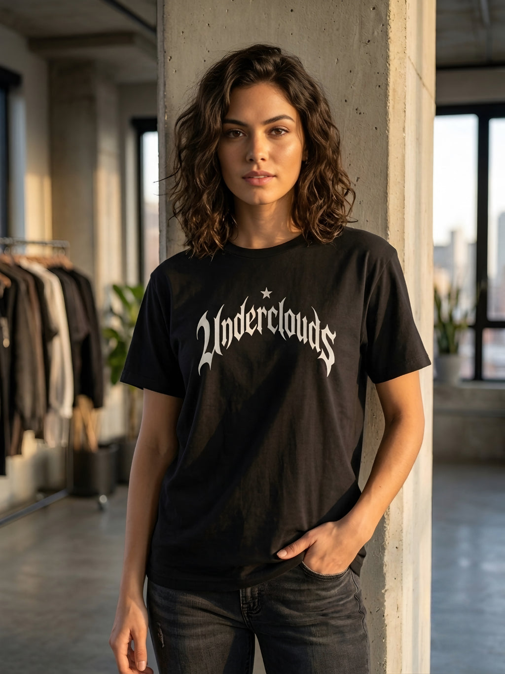Underclouds Signature Black Tee