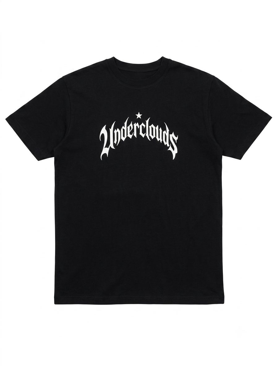 Underclouds Signature Black Tee
